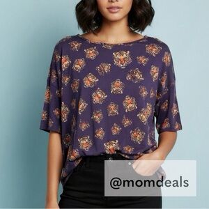 NEW LulaRoe Irma Mid-Sleeve Stretchy High-Low Tunic Top Loose Fit Modest Tigers